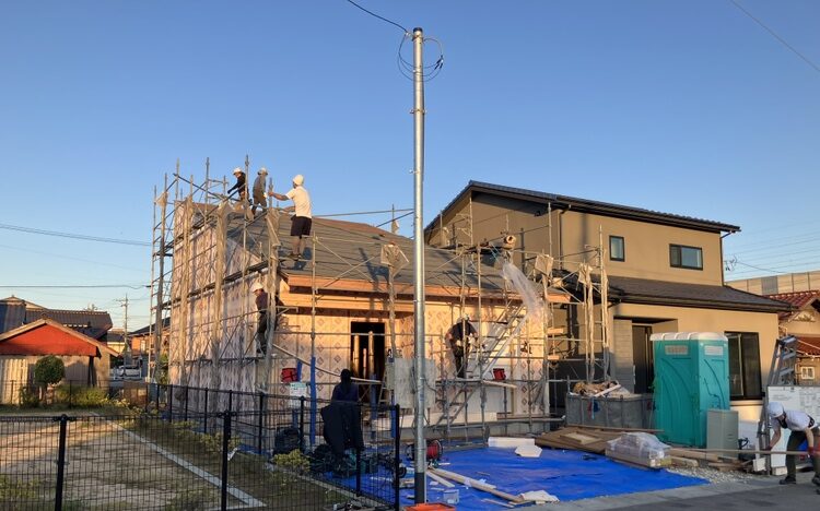 【上棟のお知らせ】石川県白山市にて、平屋プラス(1.5階建て)の住まい
