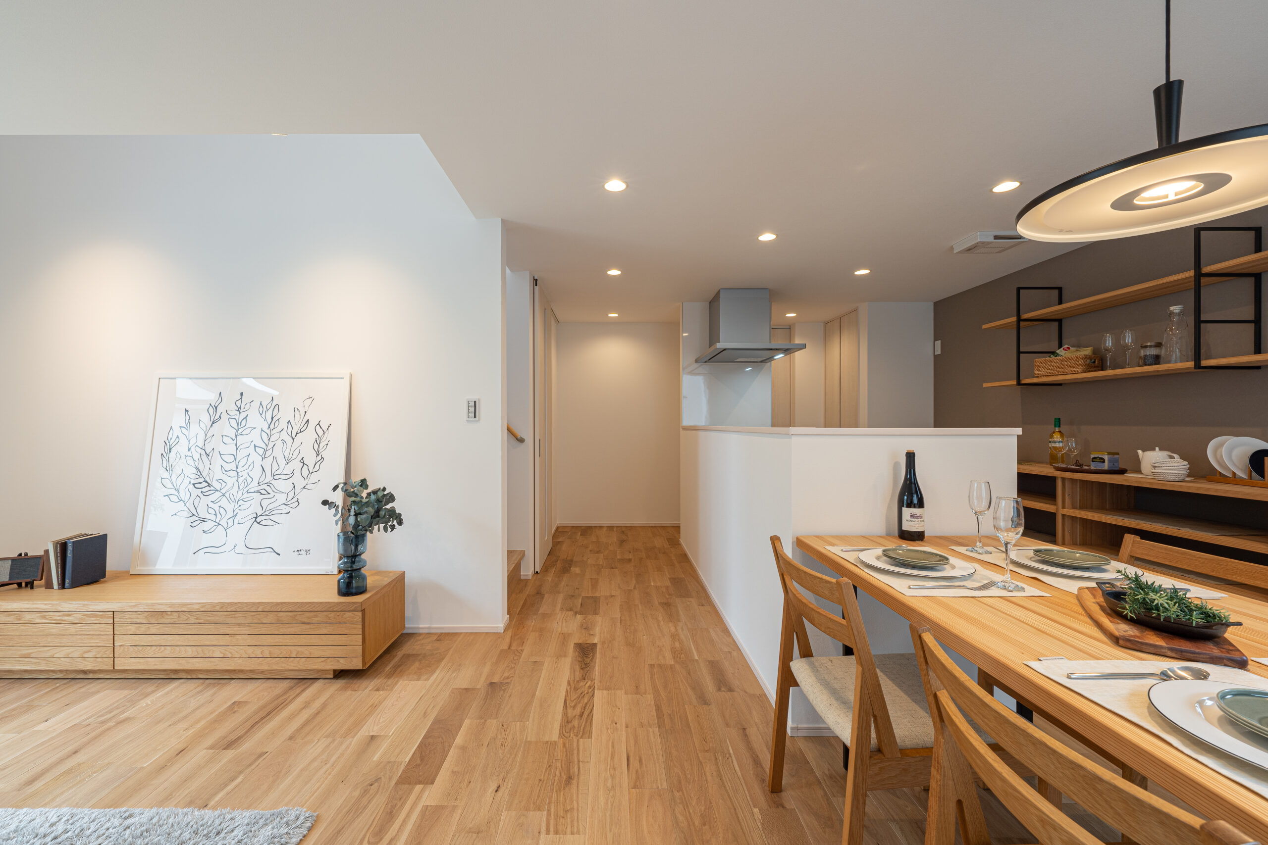 キッチンとダイニングがつながる、家事らくな暮らし