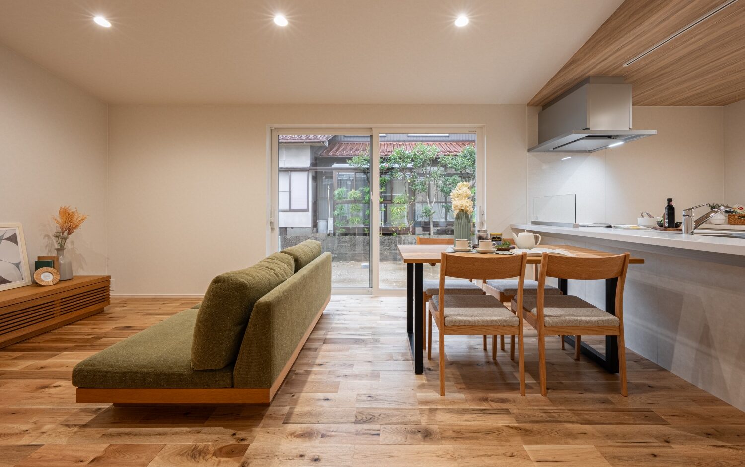 二人暮らしにちょうどいい、コンパクトな平屋